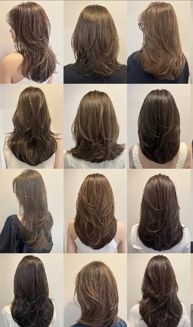 パーマ ロング ストレートパーマ 三河島駅 韓国美容室のヘアスタイル
