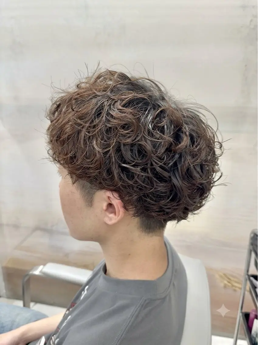 パーマ メンズ カット パーマ メンズ特化ツイスパ 朝ラクセット 颯のヘアスタイル