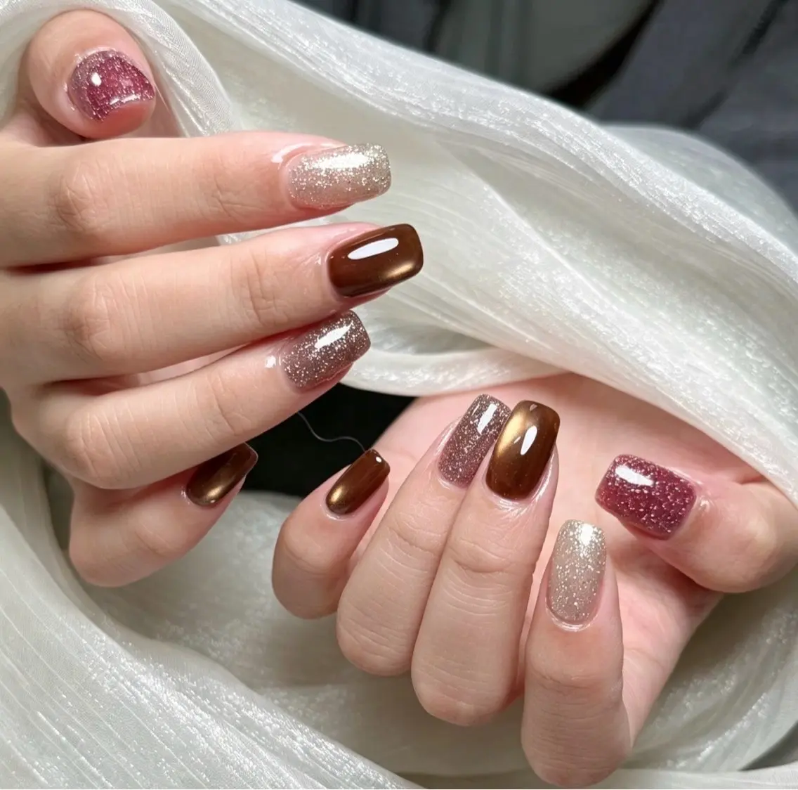 ネイル Nailグリン 🍑のネイルデザイン