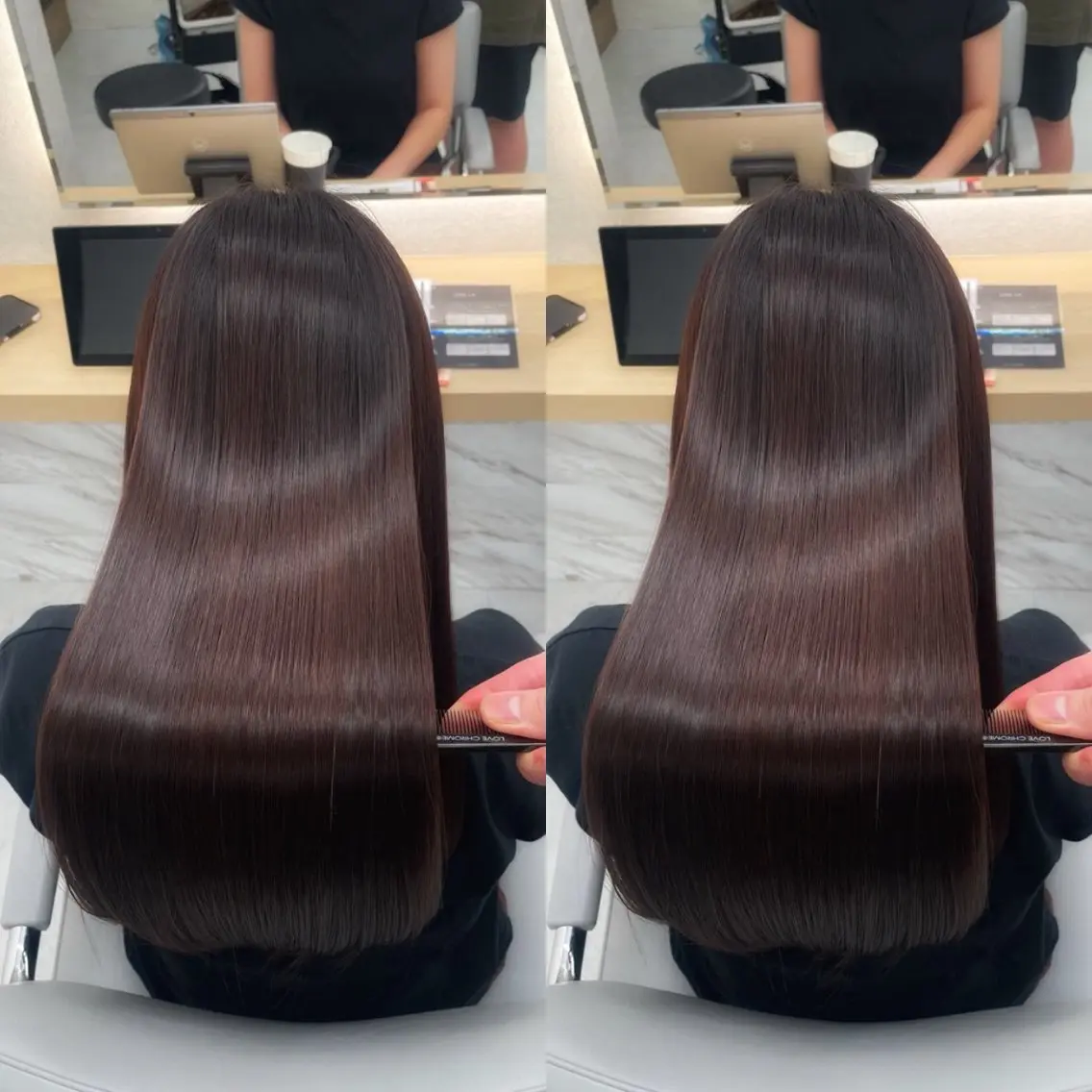 セミロング カット ヘアカラー トリートメント 銀座⭐️髪質改善⭐️ 平中 留生のヘアスタイル