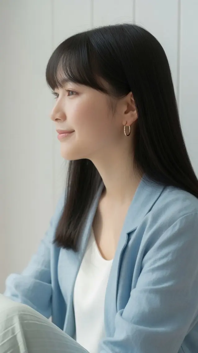 ロング カット 石沢 知康のヘアスタイル