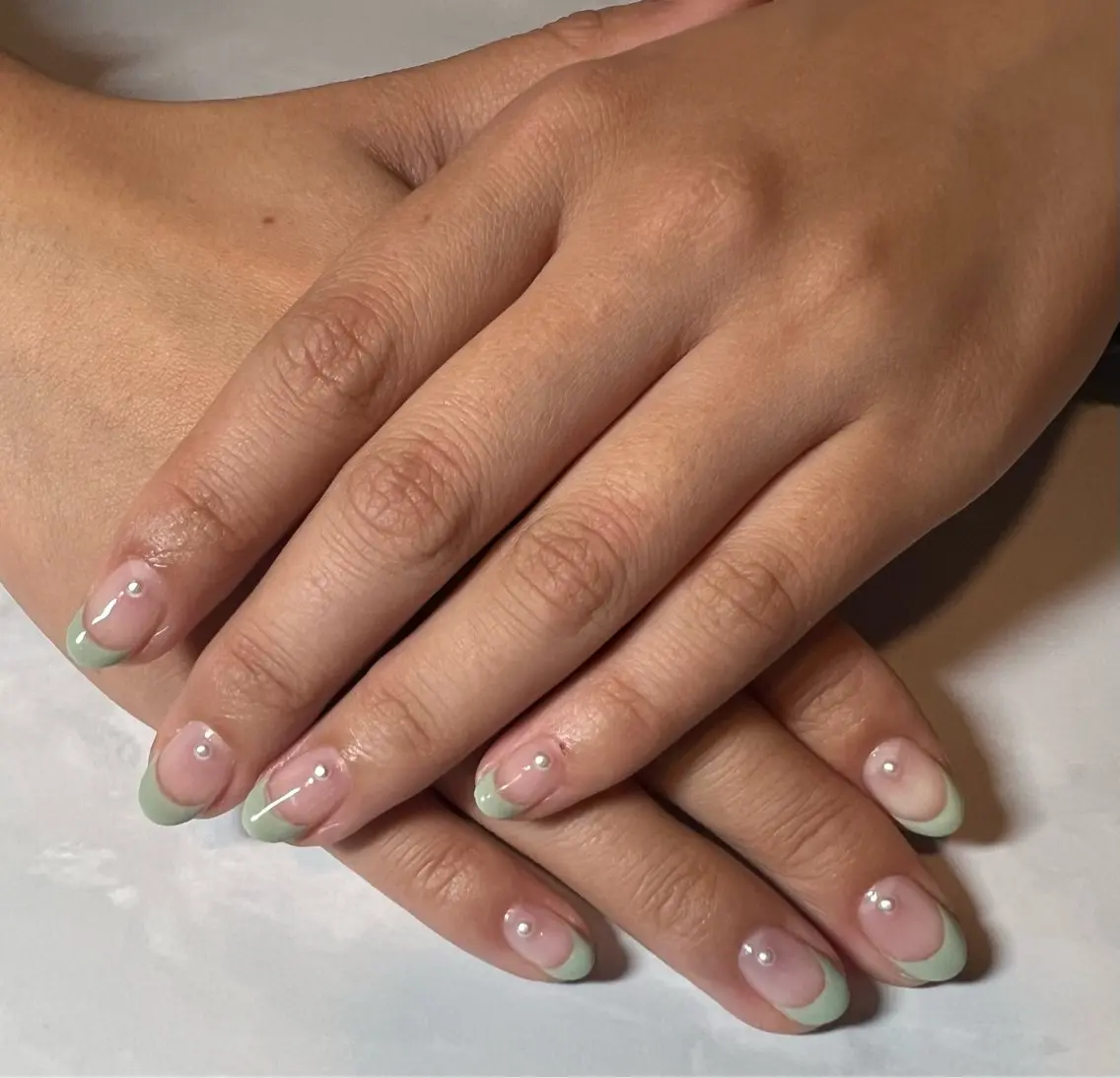 ネイル フレンチネイル Ｋｏｒｏｒ🌷 コロールのネイルデザイン