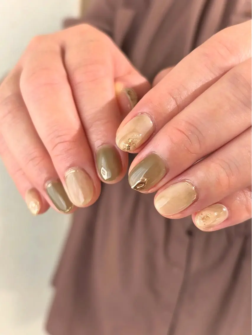 ネイル ニュアンスネイル ハンドネイル lou nailのネイルデザイン