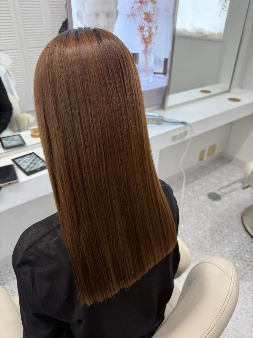 ロング カット 縮毛矯正 LOMARLIE/ NATUMIのヘアスタイル