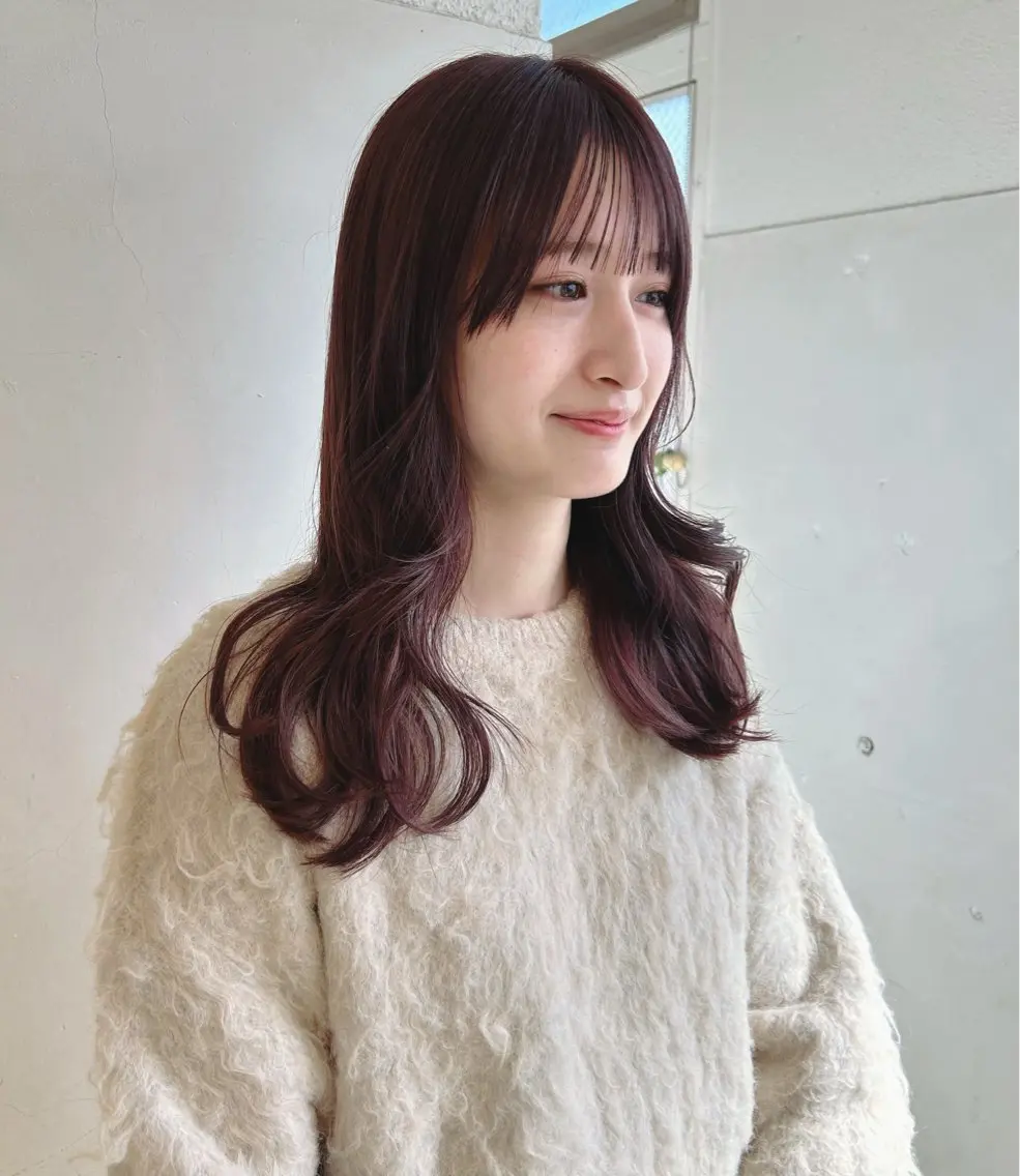 セミロング ゆうき あすかのヘアスタイル