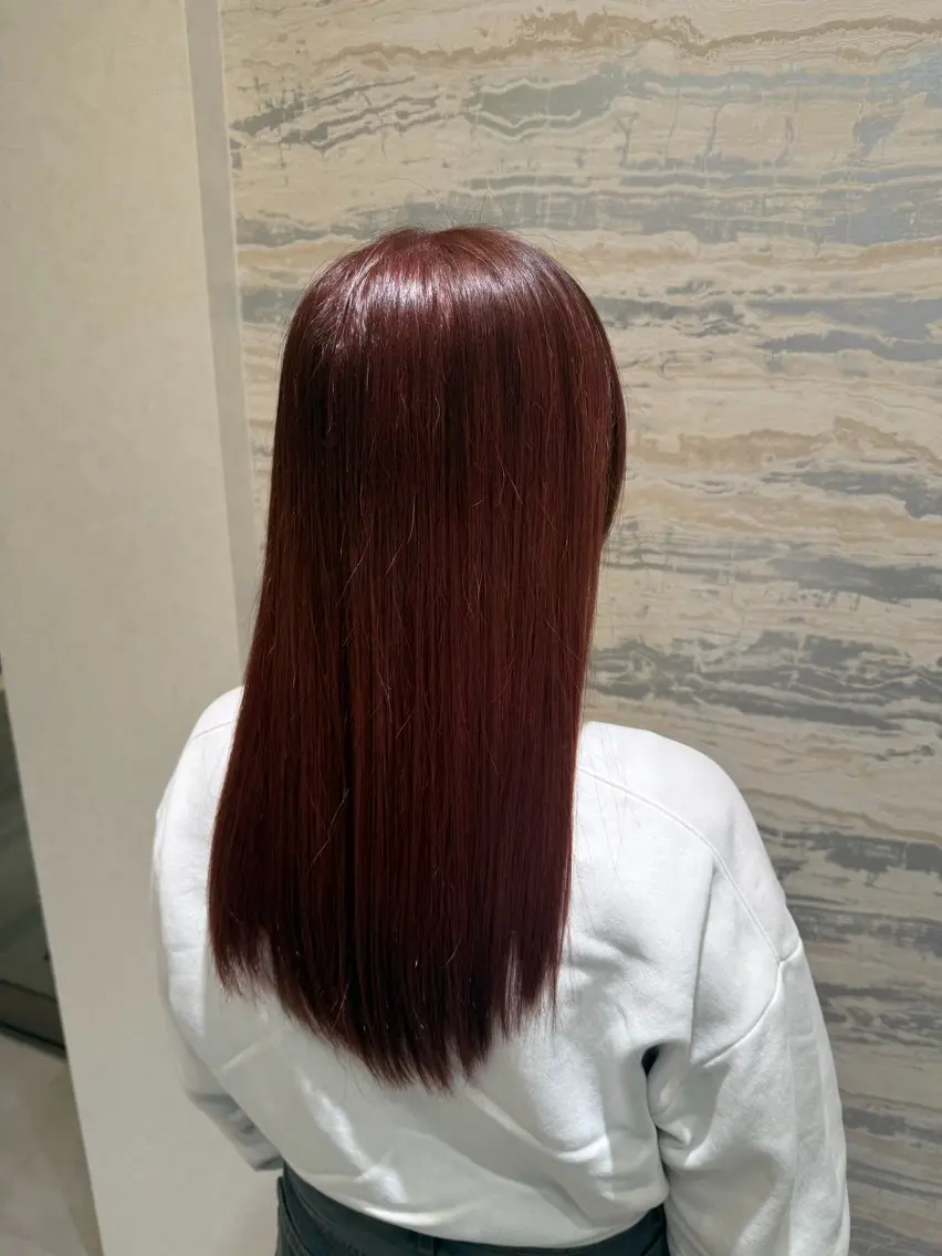 ロング カラー ヘアカラー トリートメント IENA髪質改善 honokaのヘアスタイル