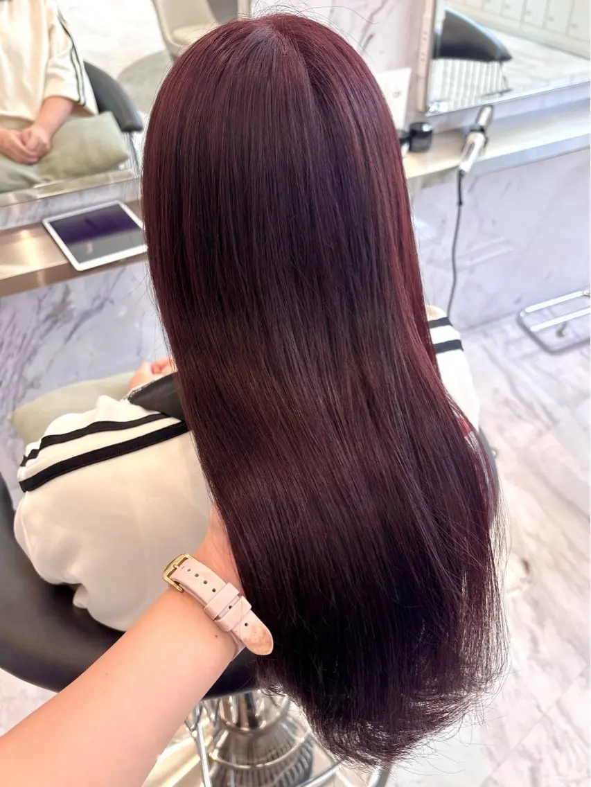 ロング カラー ロング カット ヘアカラー ParveMix 🪽鳥取彩花のヘアスタイル