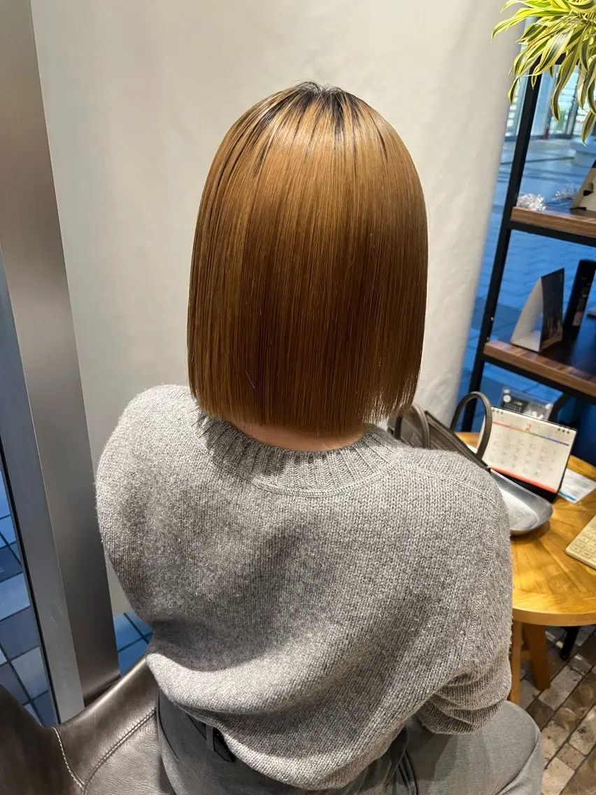 ミディアム パーマ カット 縮毛矯正 🫧Ai/ ロロネー森ノ宮💖のヘアスタイル