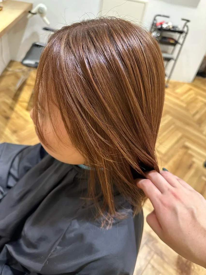 カラー ハイライトカラー 織田 ゆみのヘアスタイル