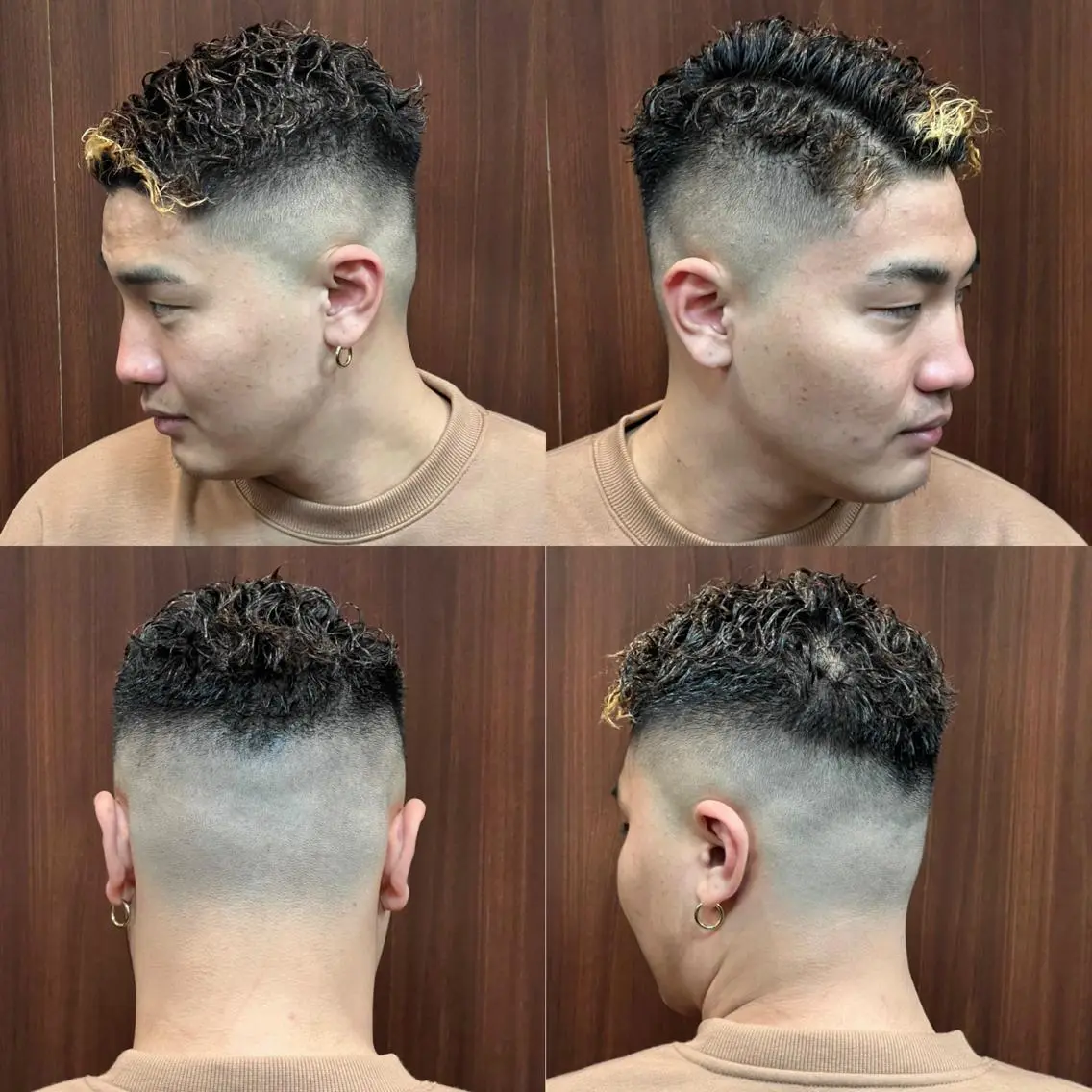 ショート パーマ ヘアアレンジ メンズ 萩原 勇樹のヘアスタイル