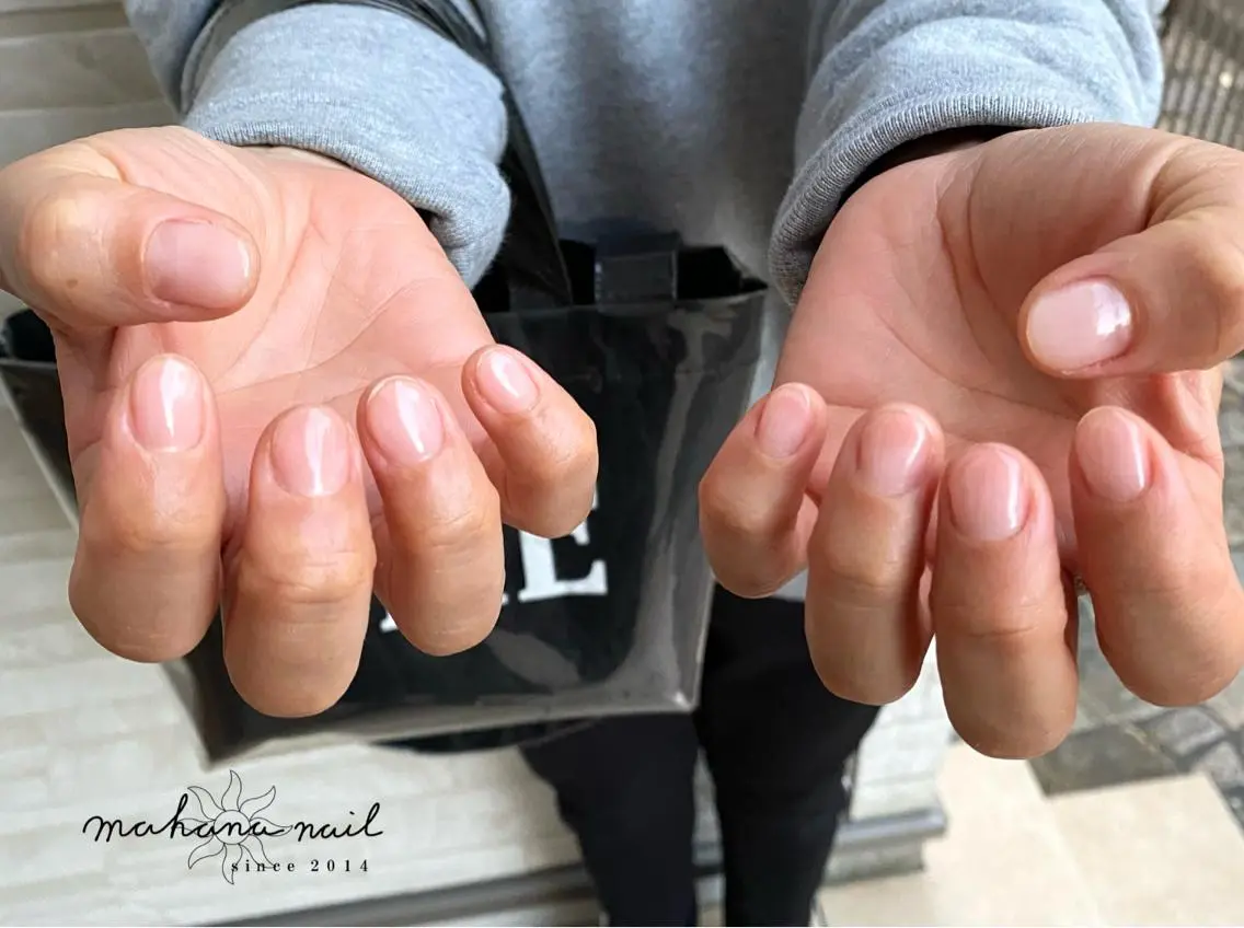 ネイル クリアネイル ジェルネイル mahana nailのネイルデザイン