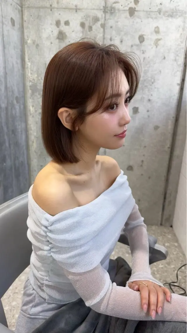 ショート ボブ 新宿/韓国ヘア kurea🎀のヘアスタイル
