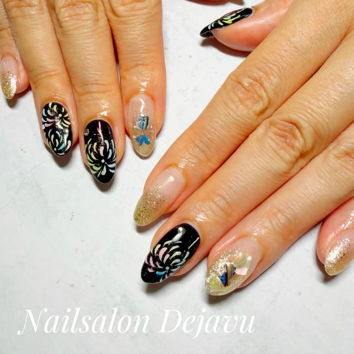 ネイル 持ち込み ハンドネイル Nail salon Dejavu 🌿のネイルデザイン