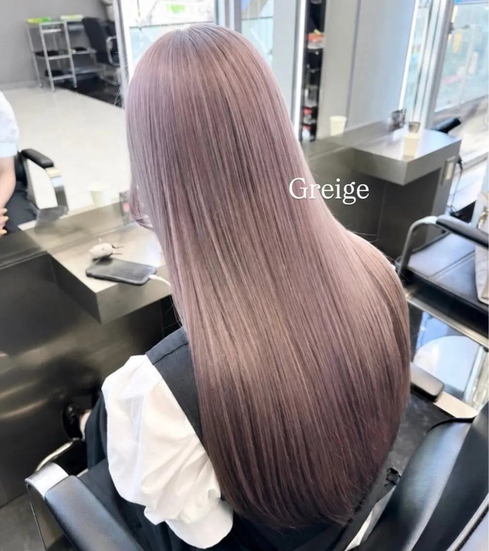 ロング ヘアカラー トリートメント 髪質改善/艶・透け感 カラー🪞YURIAのヘアスタイル