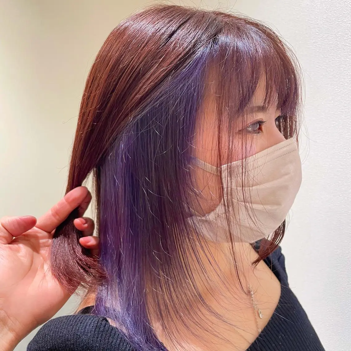 ミディアム カラー ブリーチ ケアブリーチ ダブルカラー ヘアカラー トリートメント ✨髪質改善🎨 杉本賢人のヘアスタイル
