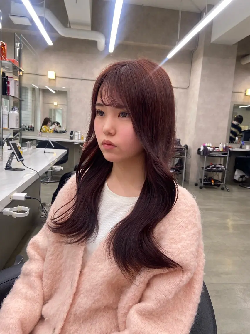 ロング カラー ヘアアレンジ Over hair_ misakiのヘアスタイル