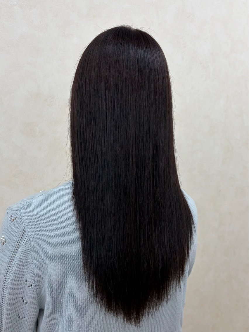 ロング カラー グレージュ ラベンダーカラー ラベンダーグレージュ ラベンダーグレー ヘアカラー トリートメント 倉澤 愛理のヘアスタイル