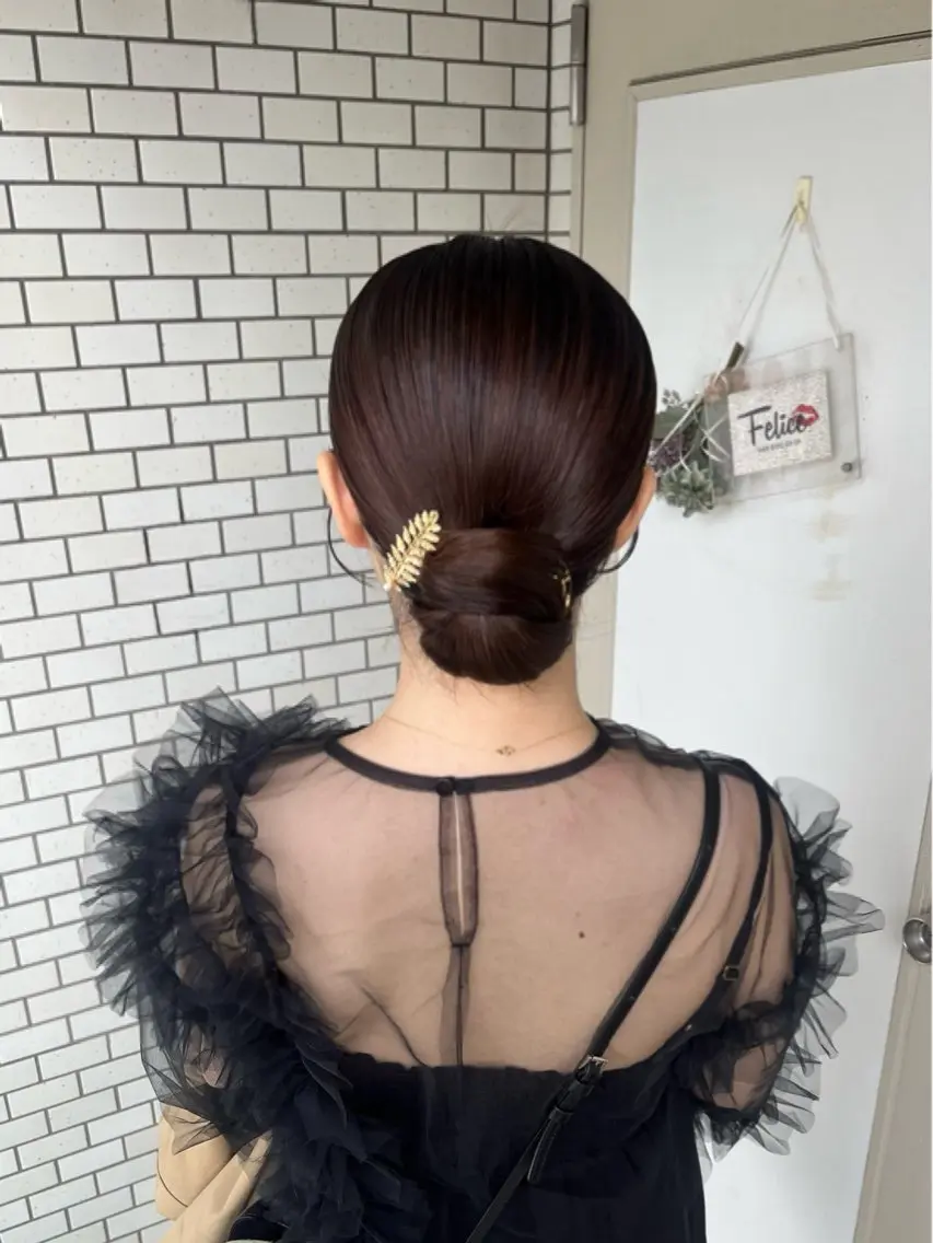 ヘアアレンジ 髪飾り ヘアセット 六本木/推し活/ メンズ💐yuriのヘアスタイル