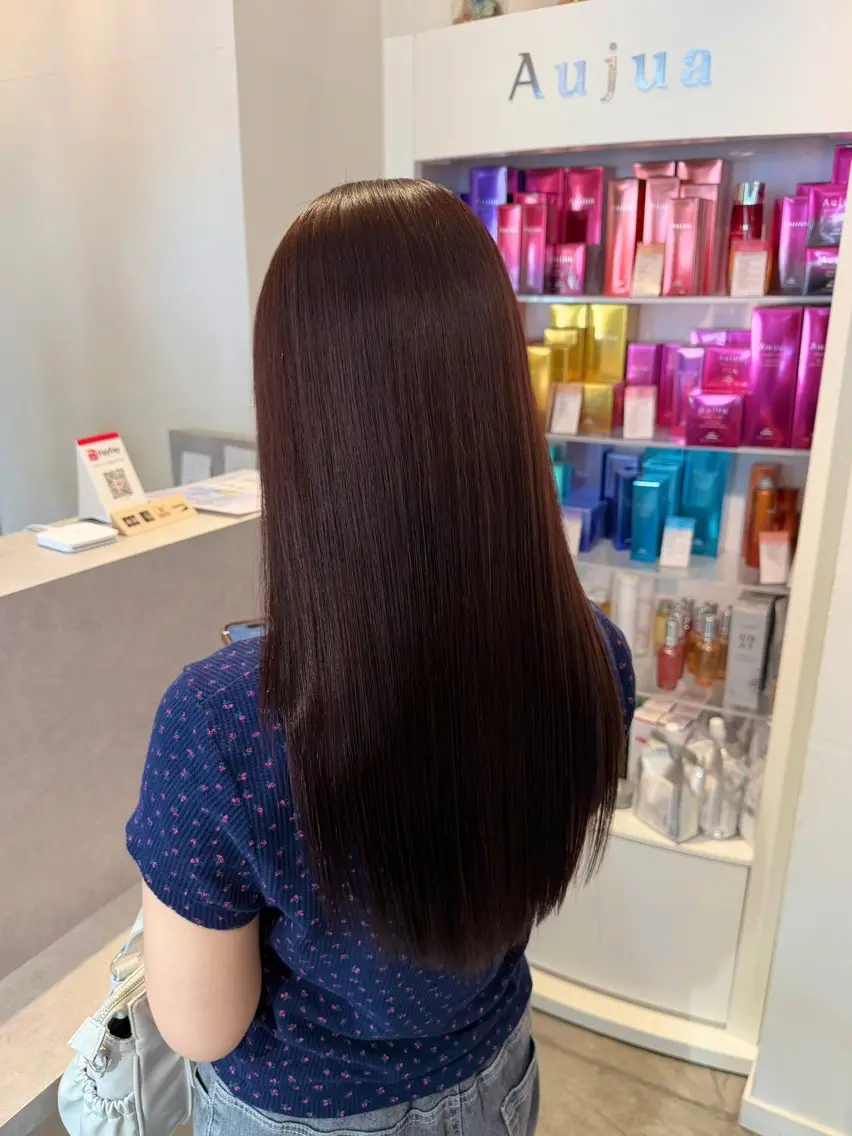 ロング カット ヘアカラー トリートメント 髪質改善/韓国風 🦕ＡＫＡＲＩ🩵のヘアスタイル