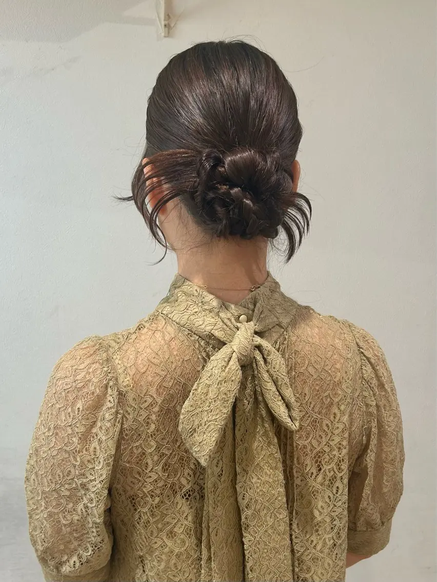 セミロング ヘアアレンジ ヘアセット マツエク/men's /カラー🎀ヒカルのマツエク・マツパデザイン