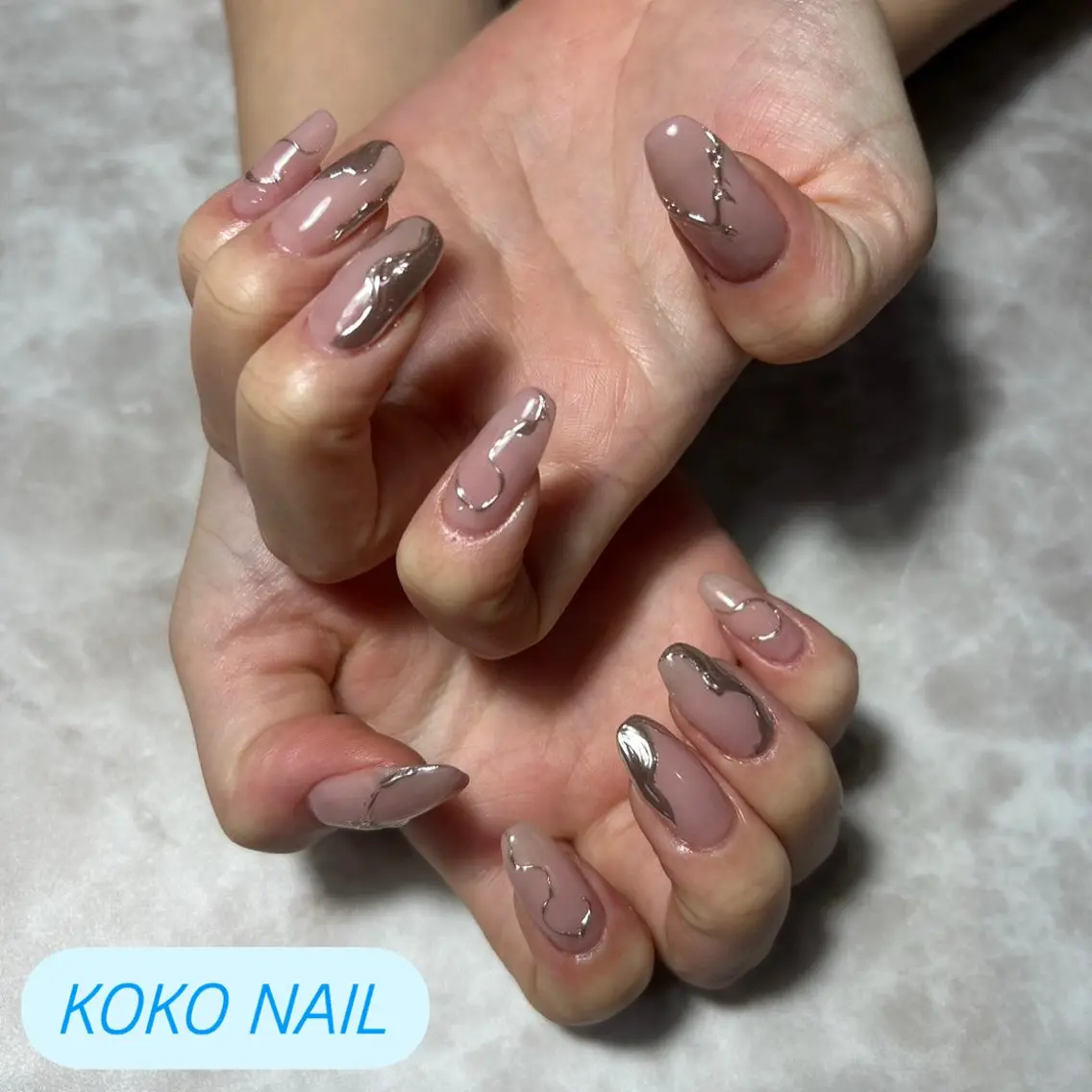 ネイル 長さ出し koko nailのネイルデザイン