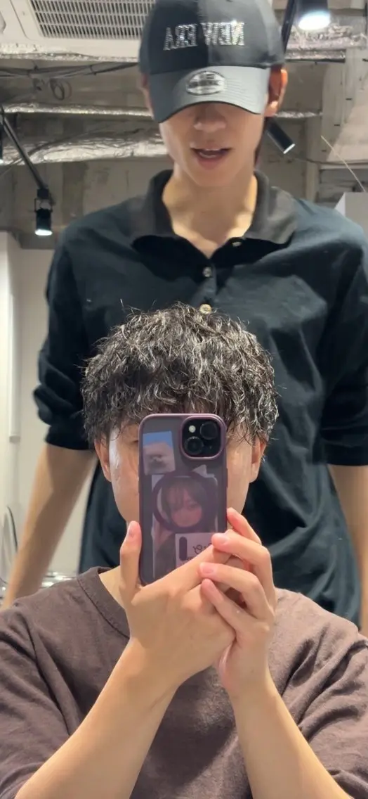 パーマ メンズ カット パーマ メンズ特化 RENのヘアスタイル