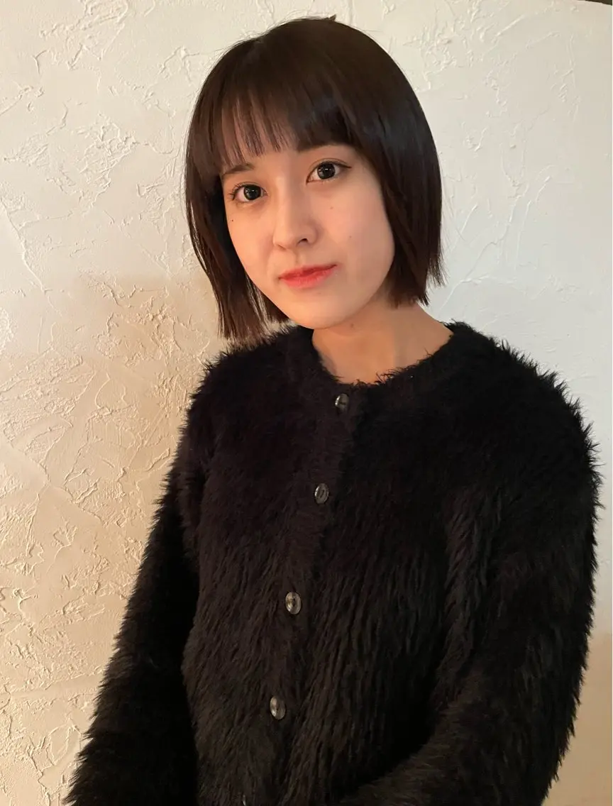透明感カラー+カット+髪質改善トリートメントの写真