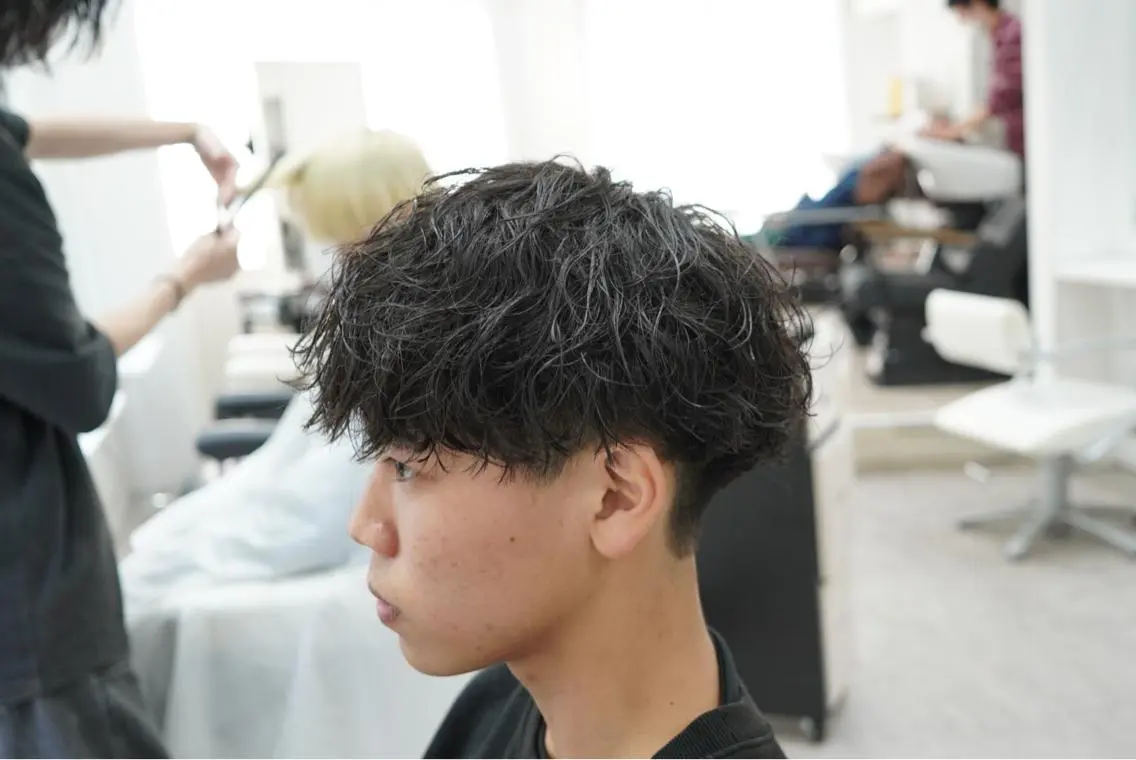 パーマ メンズ カット パーマ 町田No.1パーマ 特化✂︎小杉澪生のヘアスタイル