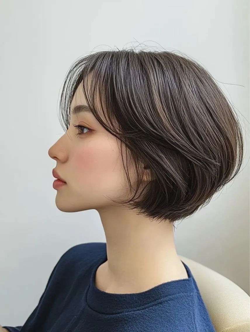 ショート カット 梅田/カットモデル /艶髪/ポタ🎀のヘアスタイル