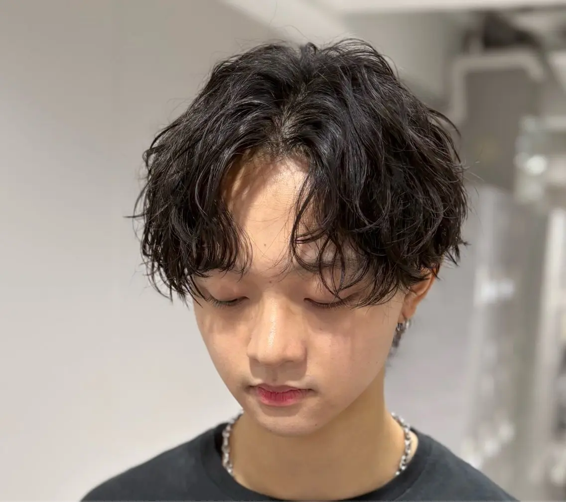 ショート パーマ メンズ カット パーマ 【メンズ特化】 池田大成✂︎のヘアスタイル