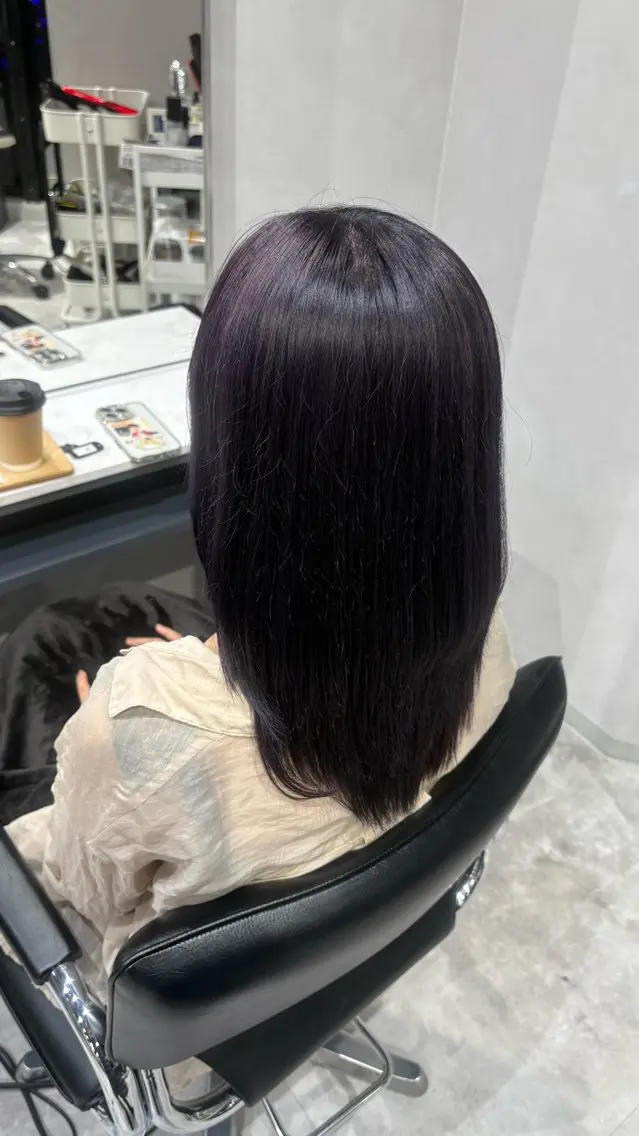 セミロング カラー ヘアカラー トリートメント 彩華 🎀 西梅田美容室のヘアスタイル