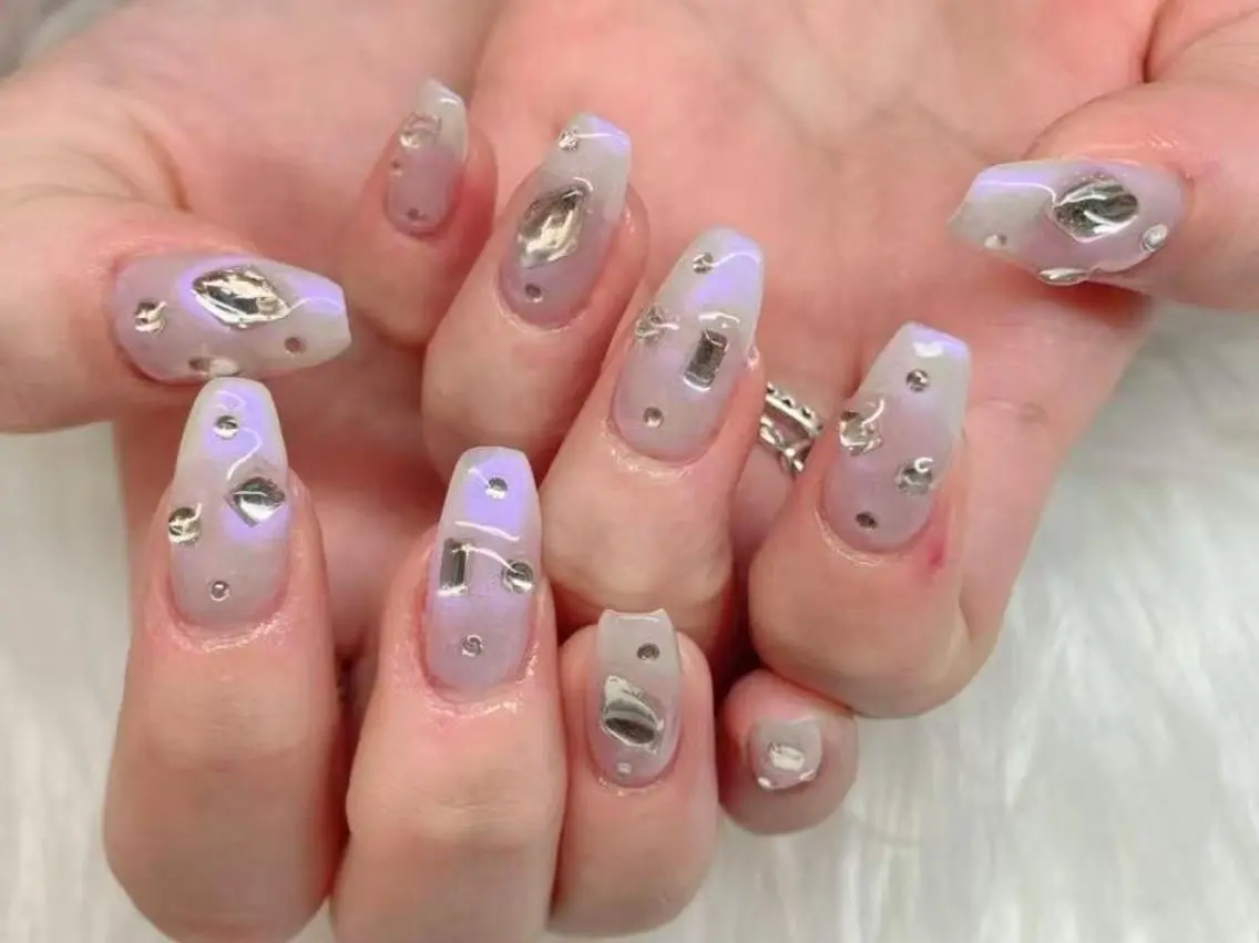 ネイル ハンドネイル ハンドケア Hana Bloom Nail💜Akiのネイルデザイン
