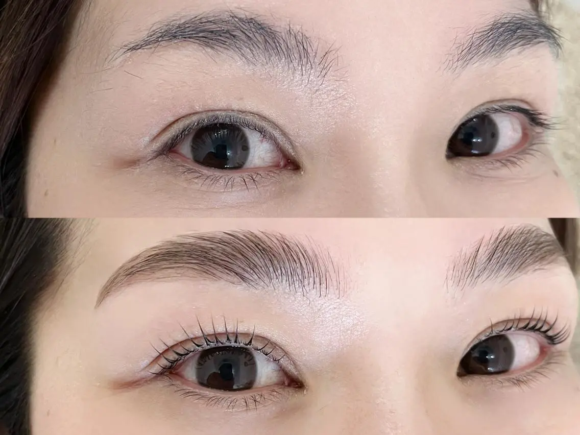 💐ブロウリフト＆ラッシュリフト💐迷ったらコレ！毛流れ矯正眉パーマ＋眉周りWaxとラッシュリフトのスペシャルコース☺︎の写真