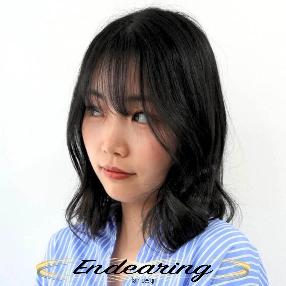 ミディアム ミストバング レイヤーカット 似合わせカット カット Endearing 銀座/レイヤーカットのヘアスタイル