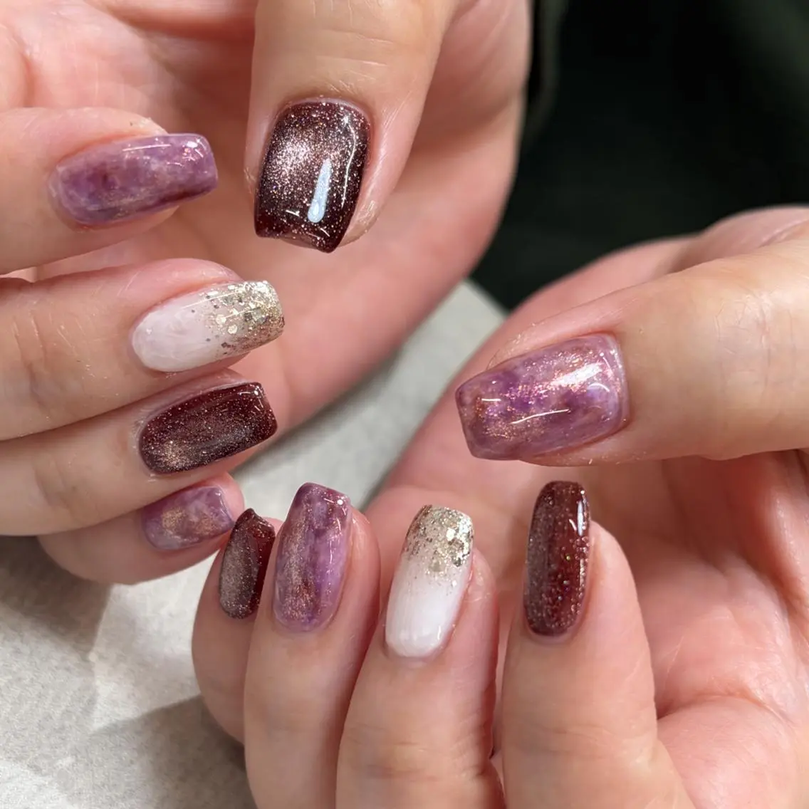 ネイル ハンドネイル kyoko✨個性派 /ニュアンスのネイルデザイン