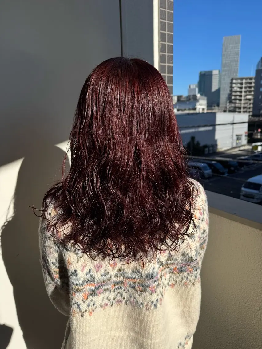ロング カラー パーマ カット ヘアカラー パーマ トリートメント 縮毛矯正/エクステ /艶カラー/ヘアメのヘアスタイル