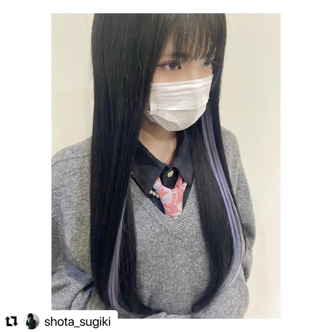 セミロング 髪質改善 トリートメント SHOTA SUGIKIのヘアスタイル