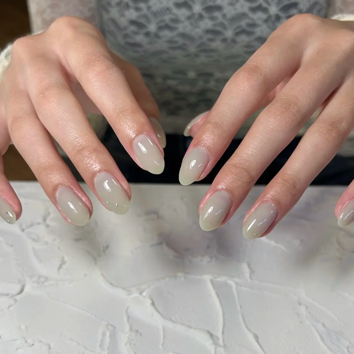 ネイル グリーン ハンドネイル Lofinails ちひろのネイルデザイン