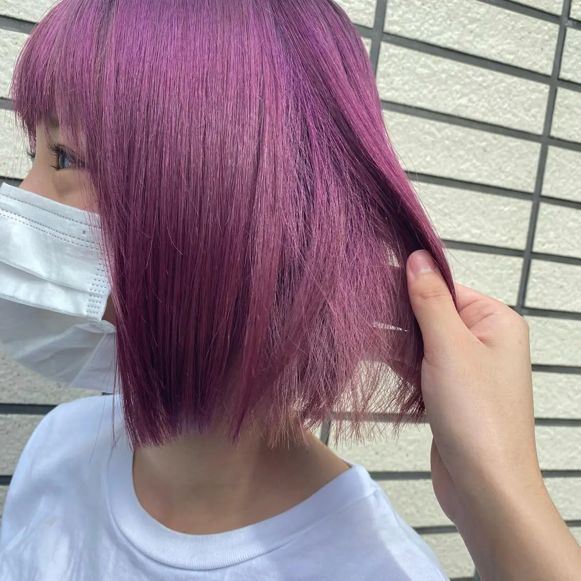 ショート カット ヘアカラー 縮毛矯正 RURI韓国ボブ 🇰🇷タッセルボブのヘアスタイル