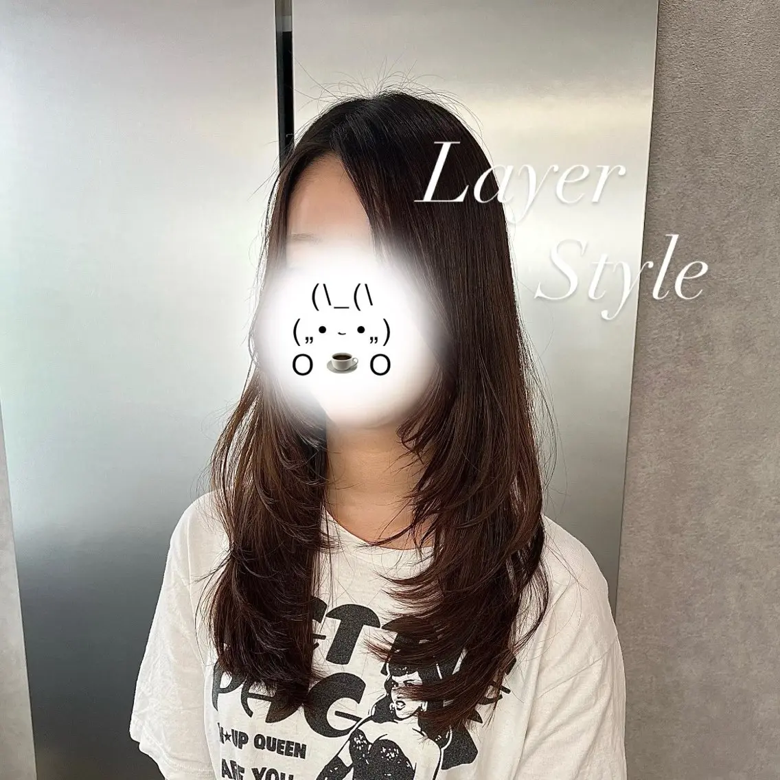 ロング レイヤーカット カット ヘアカラー レイヤー/個性惹き出 すカラー/yuukaのヘアスタイル