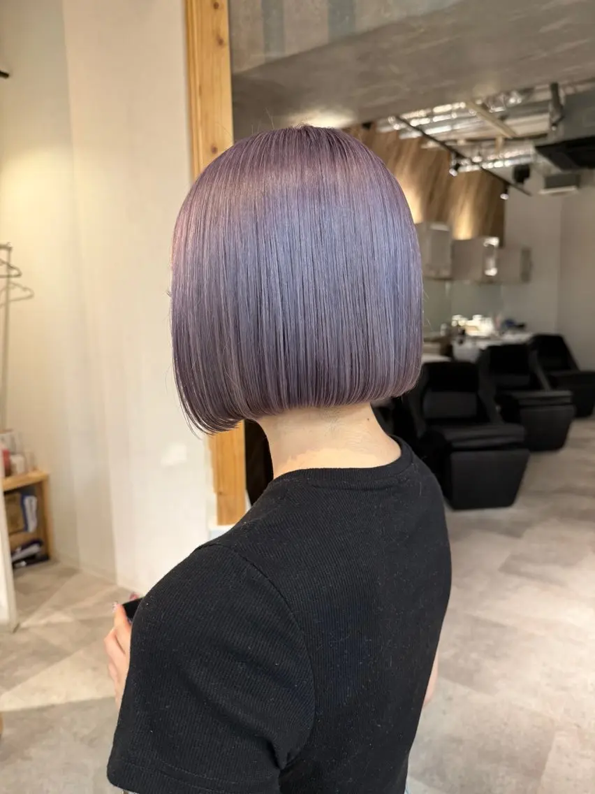 ミディアム カラー ラベンダーカラー マツオカ マコのヘアスタイル