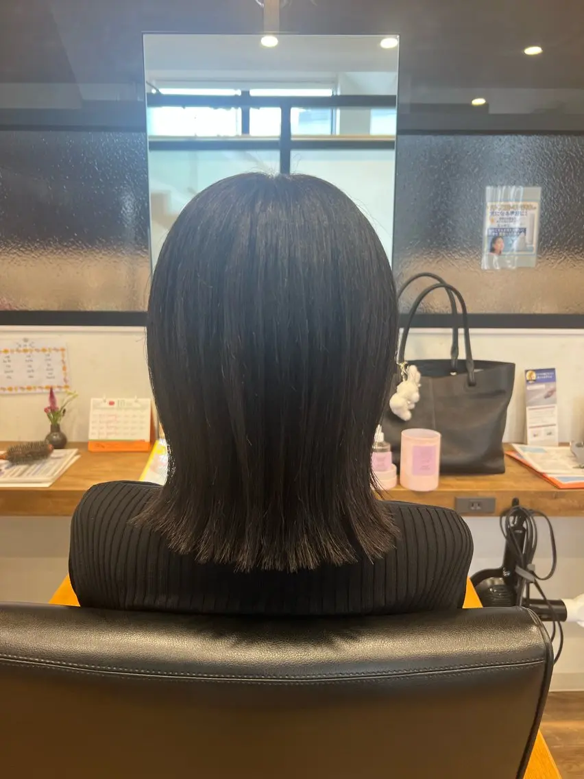 ミディアム 大川 優佳のヘアスタイル
