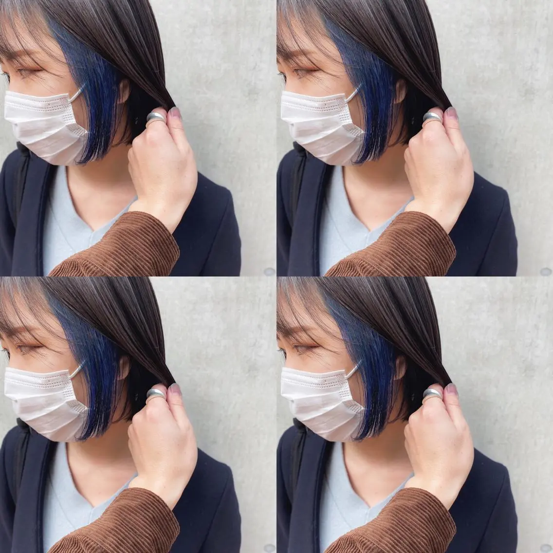 セミロング カラー ヘアアレンジ インナーカラー ボブ カット ヘアカラー トリートメント 竹内啓太 ボブのヘアスタイル