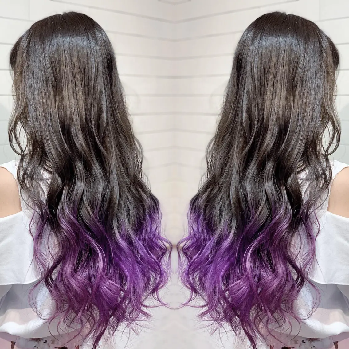 ロング カラー ヘアアレンジ ヘアカラー トリートメント 髪質改善×ハイトーン 中田啄也のヘアスタイル