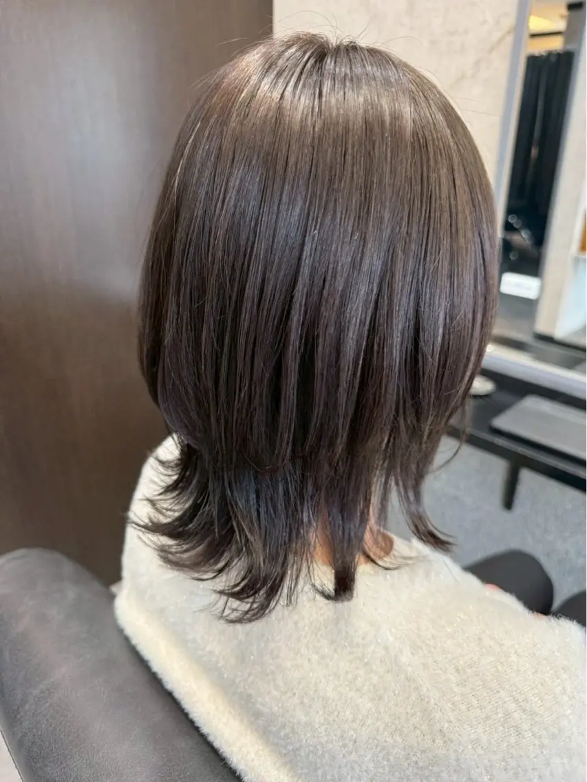 透明感カラー＋超音波アイロントリートメント🩶の写真