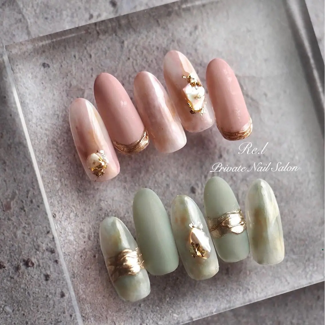ネイル ニュアンスネイル モチの良さ◉ フィルインネイル♡のネイルデザイン