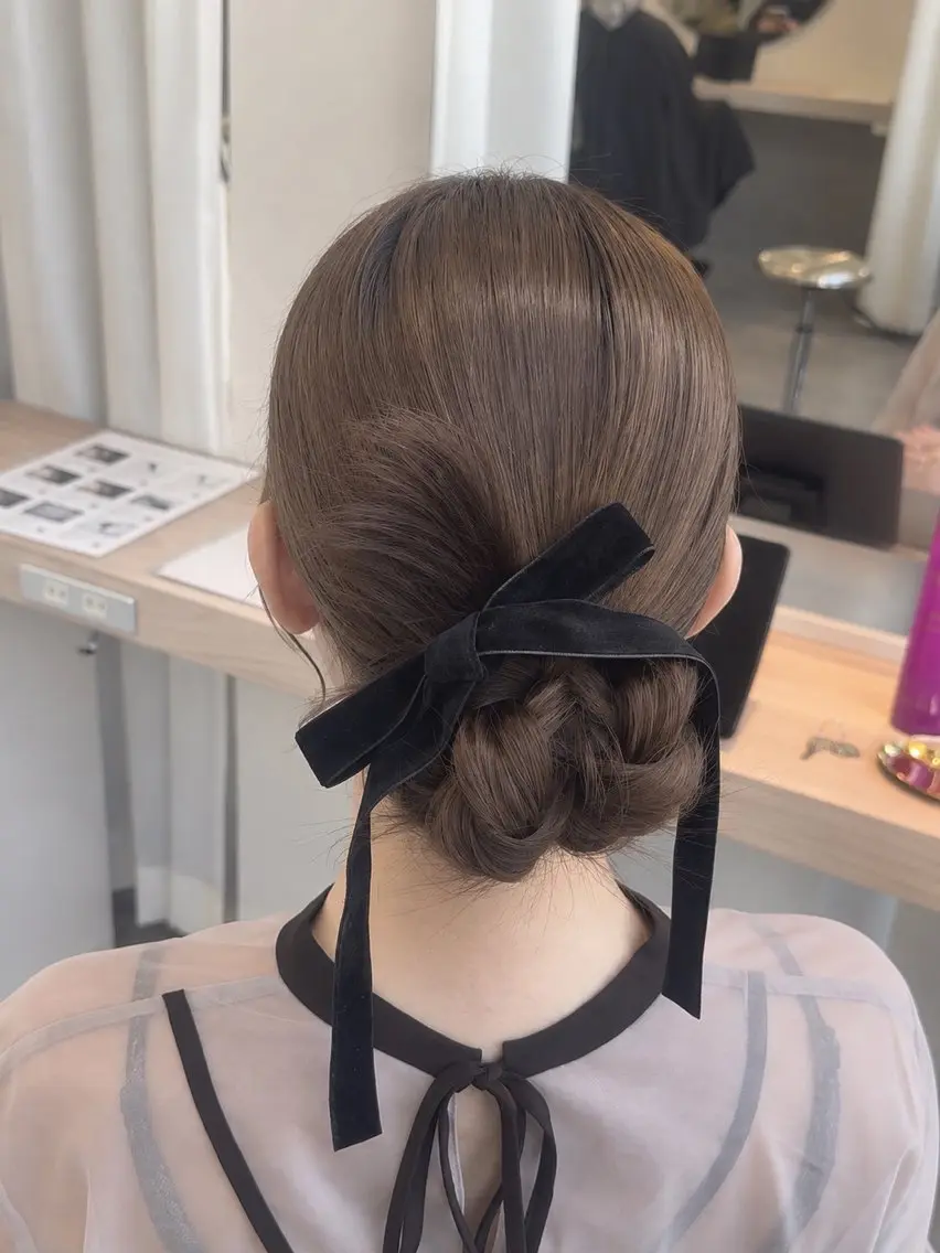 【結婚式・イベント前に🦋】フルヘアセットの写真