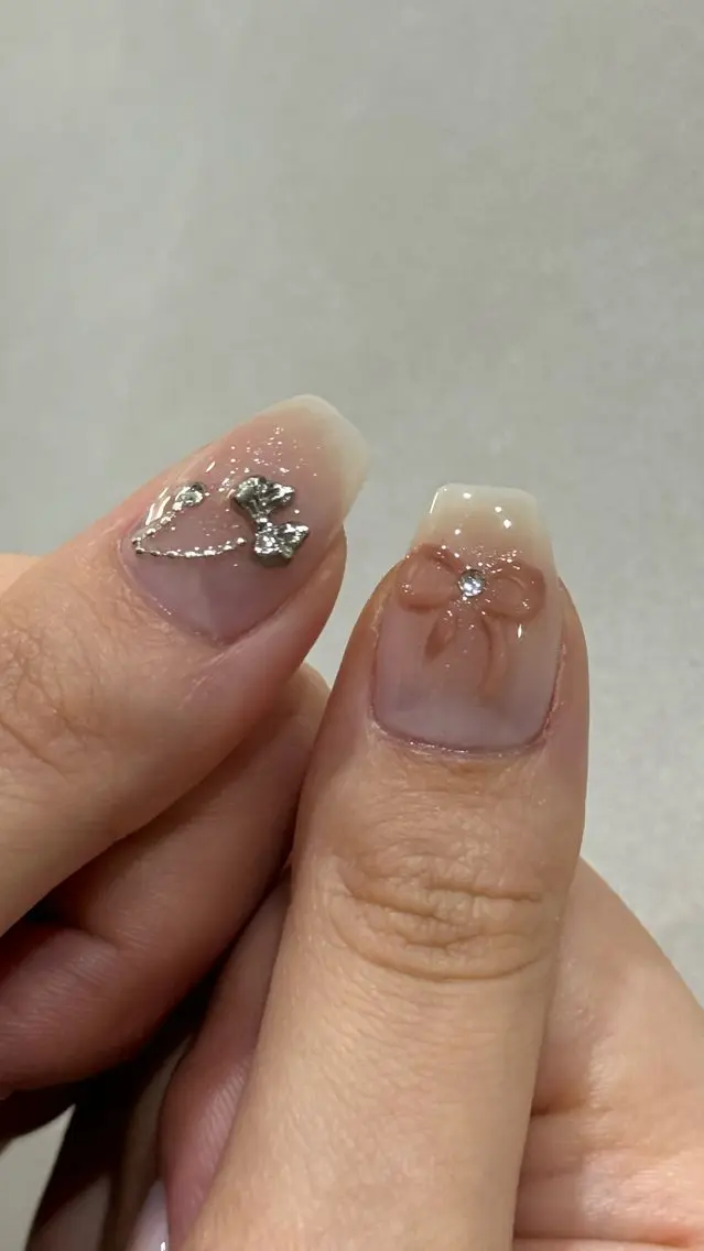 ネイル ハンドネイル 韓国ネイル/ワンホン ネイル🎀表参道3分のネイルデザイン