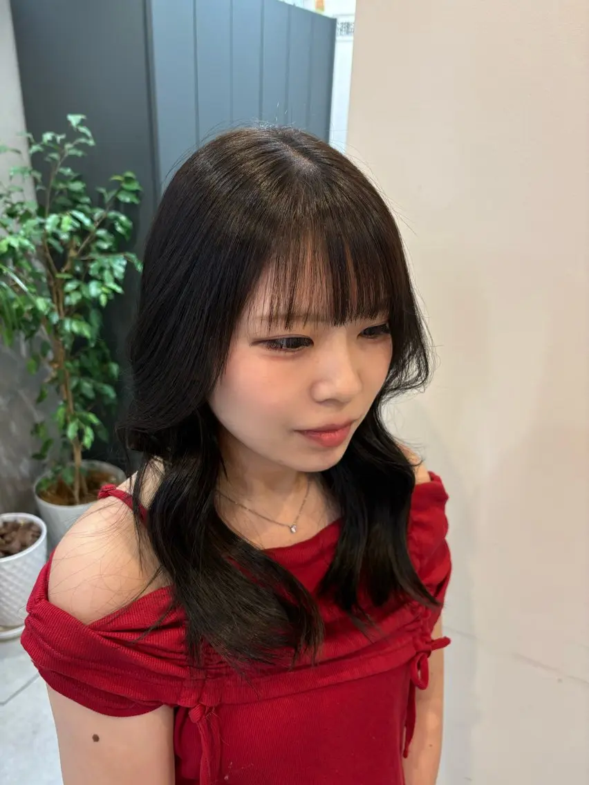 カラー core梅田 桜子のヘアスタイル