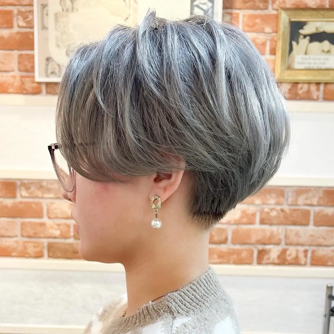 ❤️🔥ショートヘアの為のふんわりトリートメントコース(ケラスターゼシャンプー+内部補修+超音波アイロン)¥5,000の写真